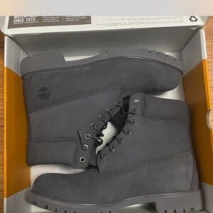 6in Timberland Dark Grey Boots.